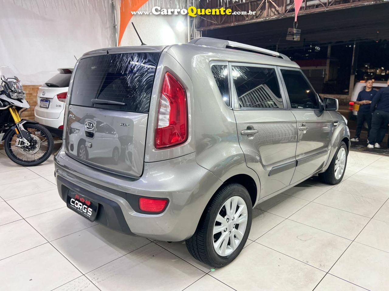 KIA   SOUL 1.6 1.6 16V FLEX AUT.   CINZA 2012 1.6 GASOLINA - Loja