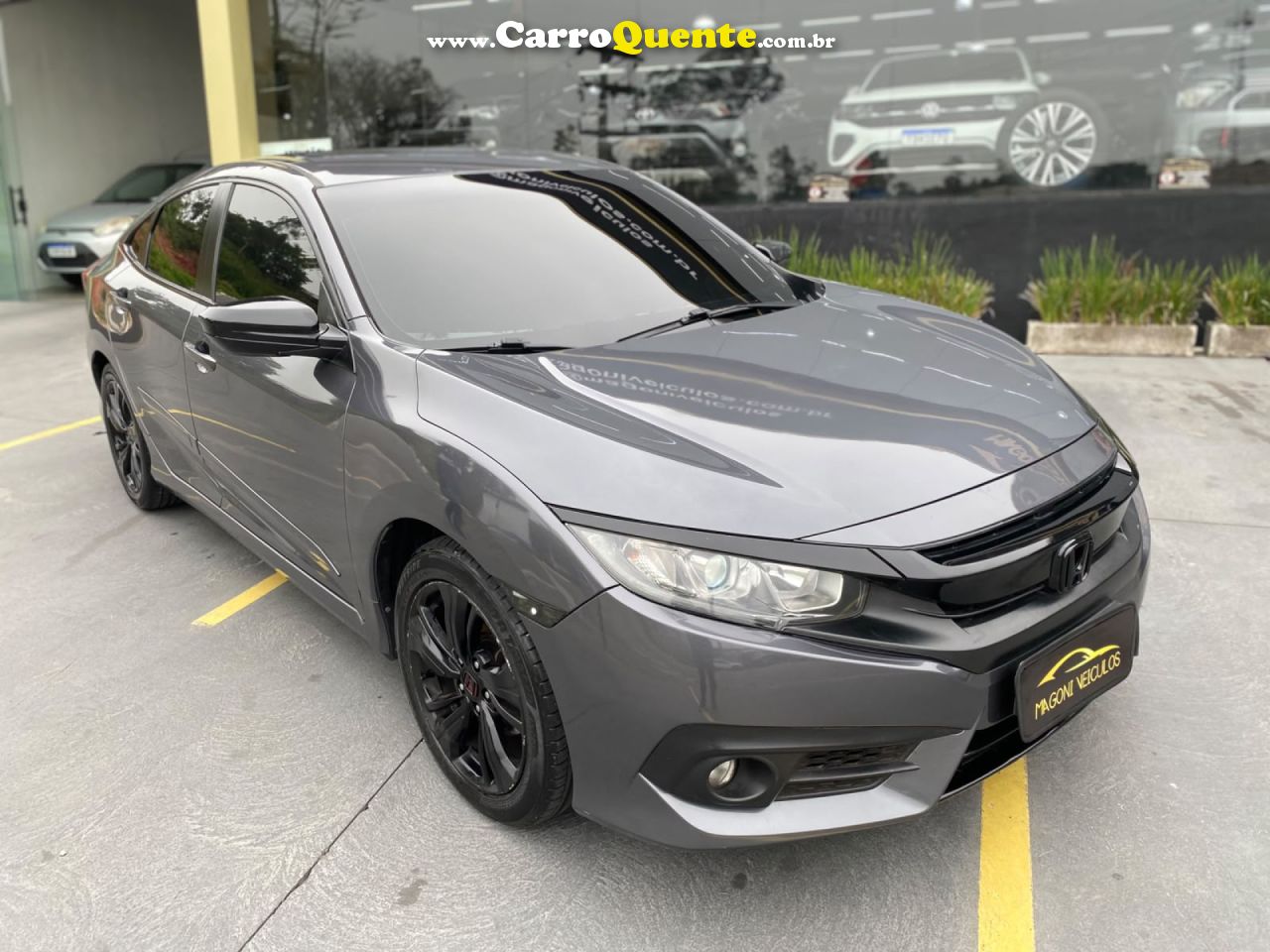HONDA   CIVIC SEDAN EXL 2.0 FLEX 16V AUT.4P   CINZA 2017 2.0 FLEX - Loja