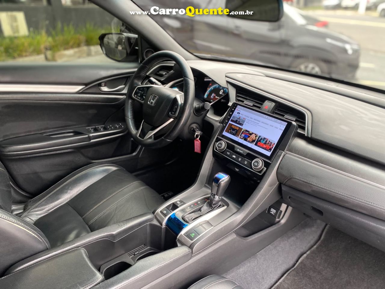HONDA   CIVIC SEDAN EXL 2.0 FLEX 16V AUT.4P   CINZA 2017 2.0 FLEX - Loja