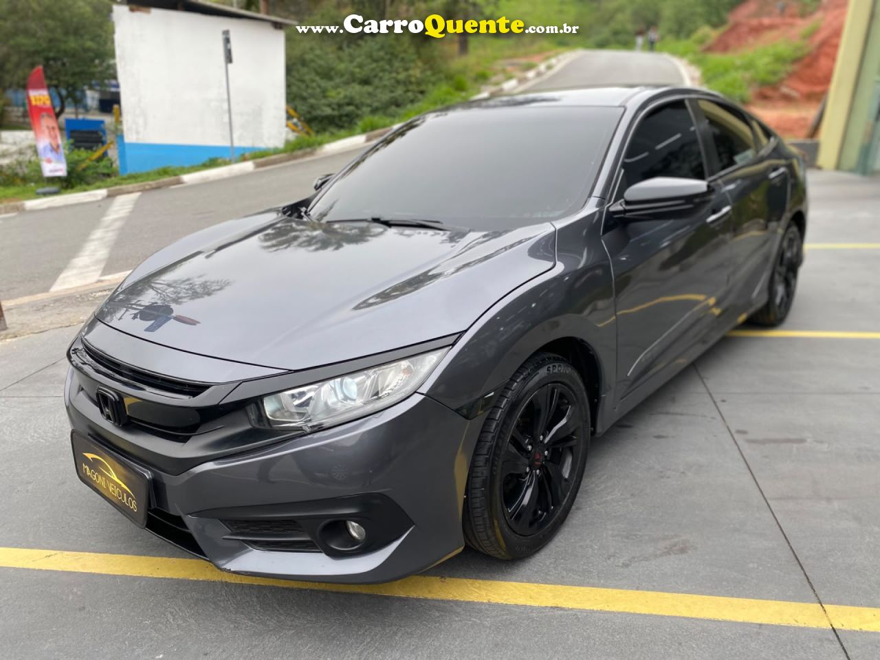 HONDA   CIVIC SEDAN EXL 2.0 FLEX 16V AUT.4P   CINZA 2017 2.0 FLEX - Loja