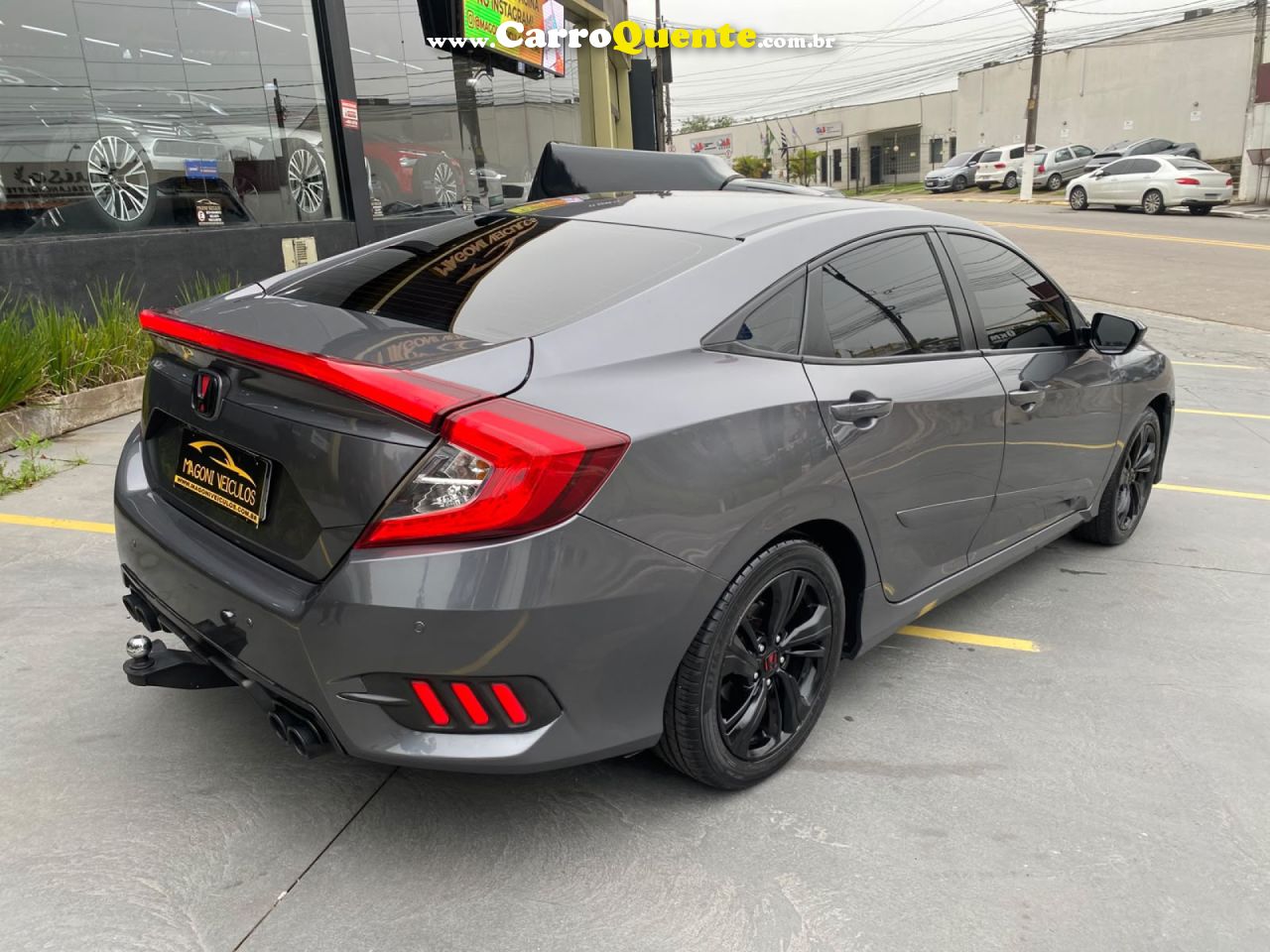 HONDA   CIVIC SEDAN EXL 2.0 FLEX 16V AUT.4P   CINZA 2017 2.0 FLEX - Loja