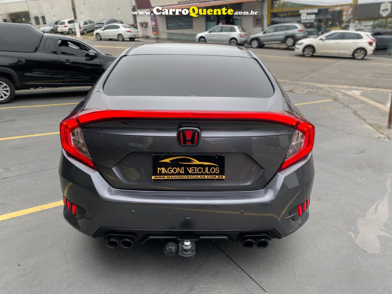 HONDA   CIVIC SEDAN EXL 2.0 FLEX 16V AUT.4P   CINZA 2017 2.0 FLEX - Loja