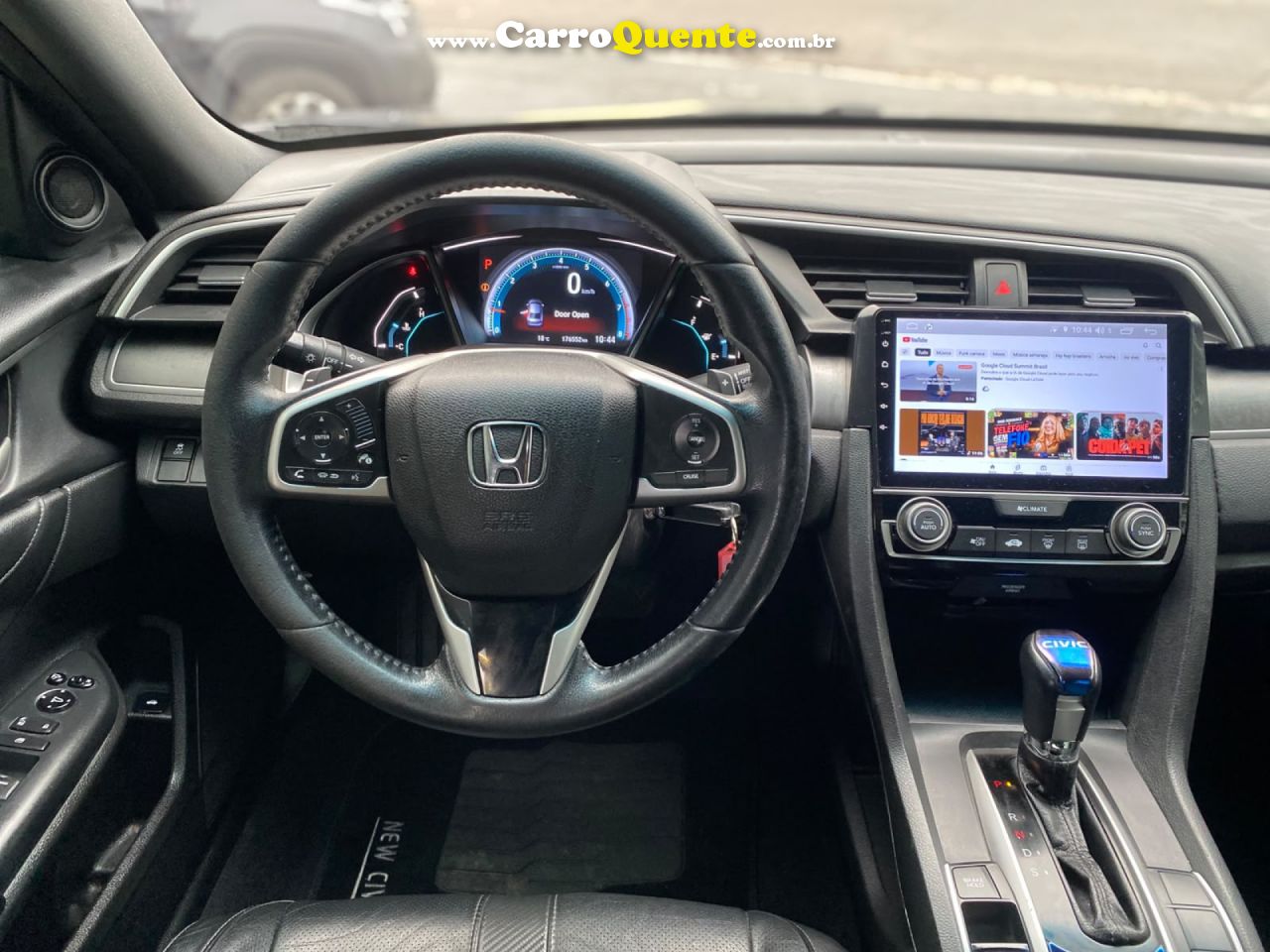 HONDA   CIVIC SEDAN EXL 2.0 FLEX 16V AUT.4P   CINZA 2017 2.0 FLEX - Loja