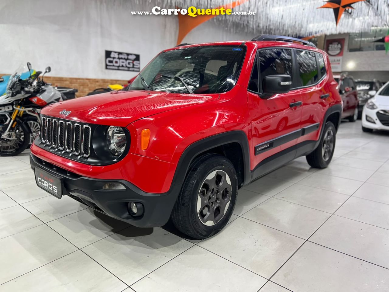 JEEP   RENEGADE SPORT 2.0 4X4 TB DIESEL AUT.   VERMELHO 2016 2.0 DIESEL - Loja