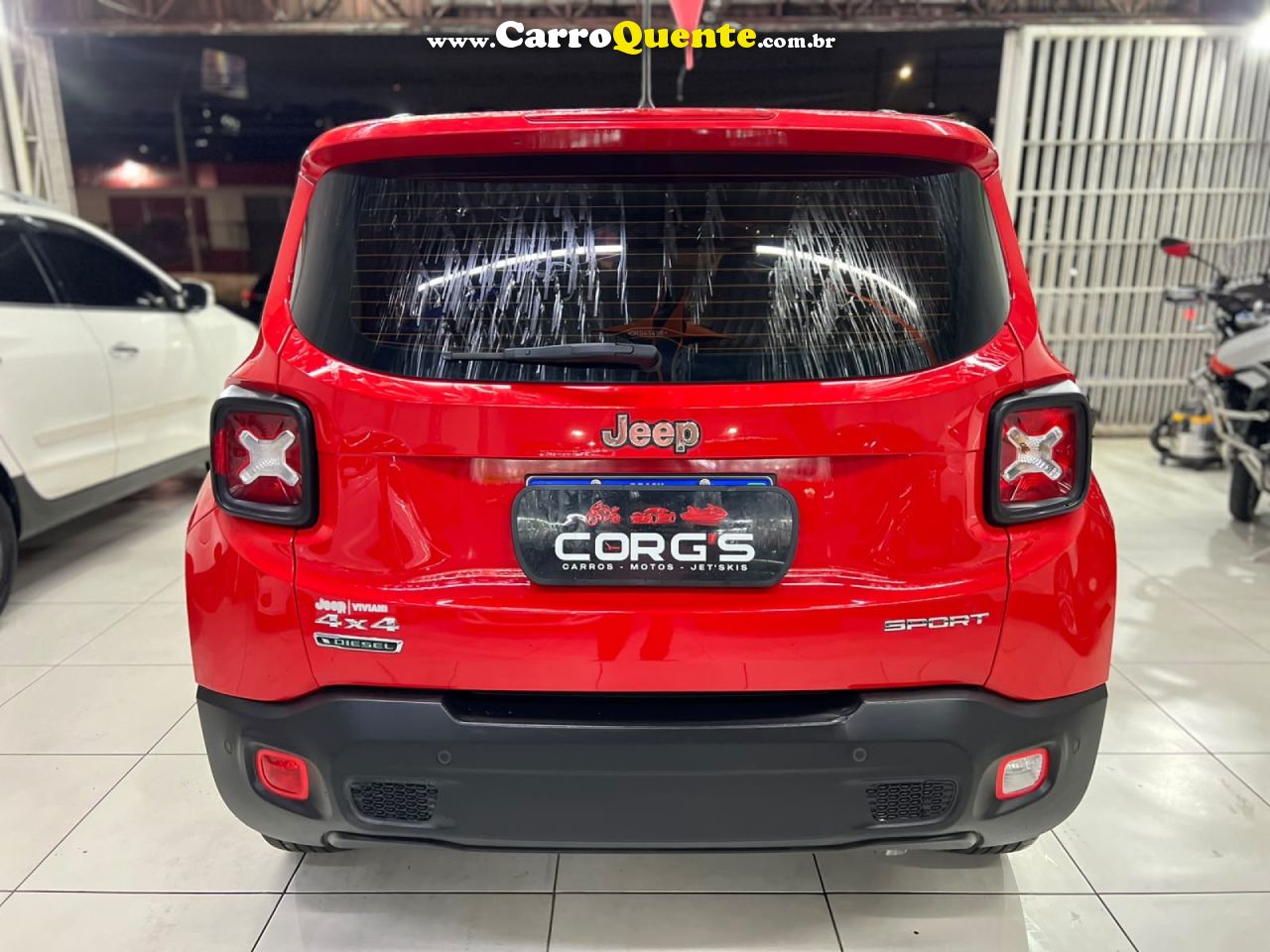 JEEP   RENEGADE SPORT 2.0 4X4 TB DIESEL AUT.   VERMELHO 2016 2.0 DIESEL - Loja