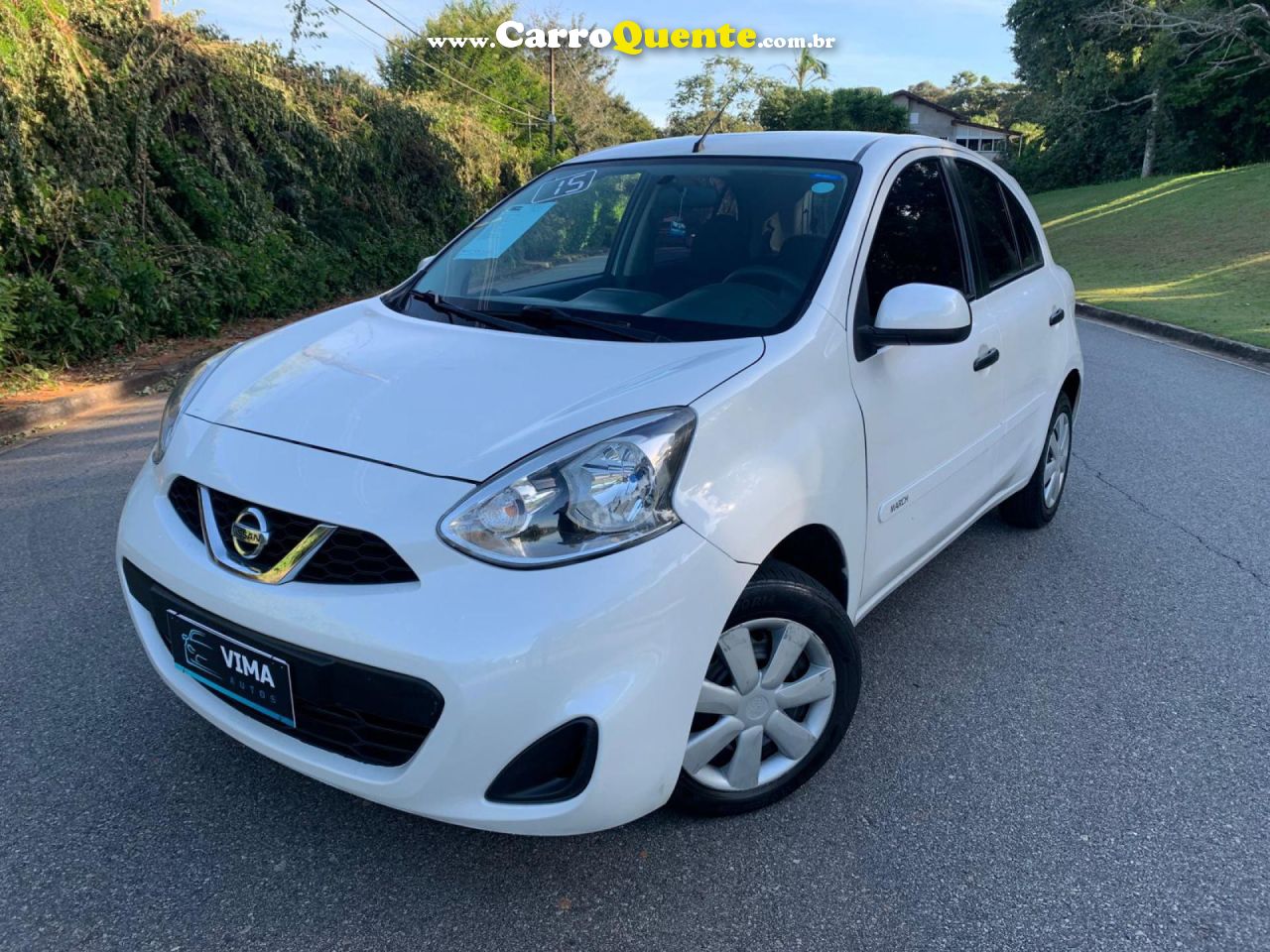 NISSAN   MARCH SV 1.0 12V FLEX 5P   BRANCO 2015 1.0 FLEX - Loja