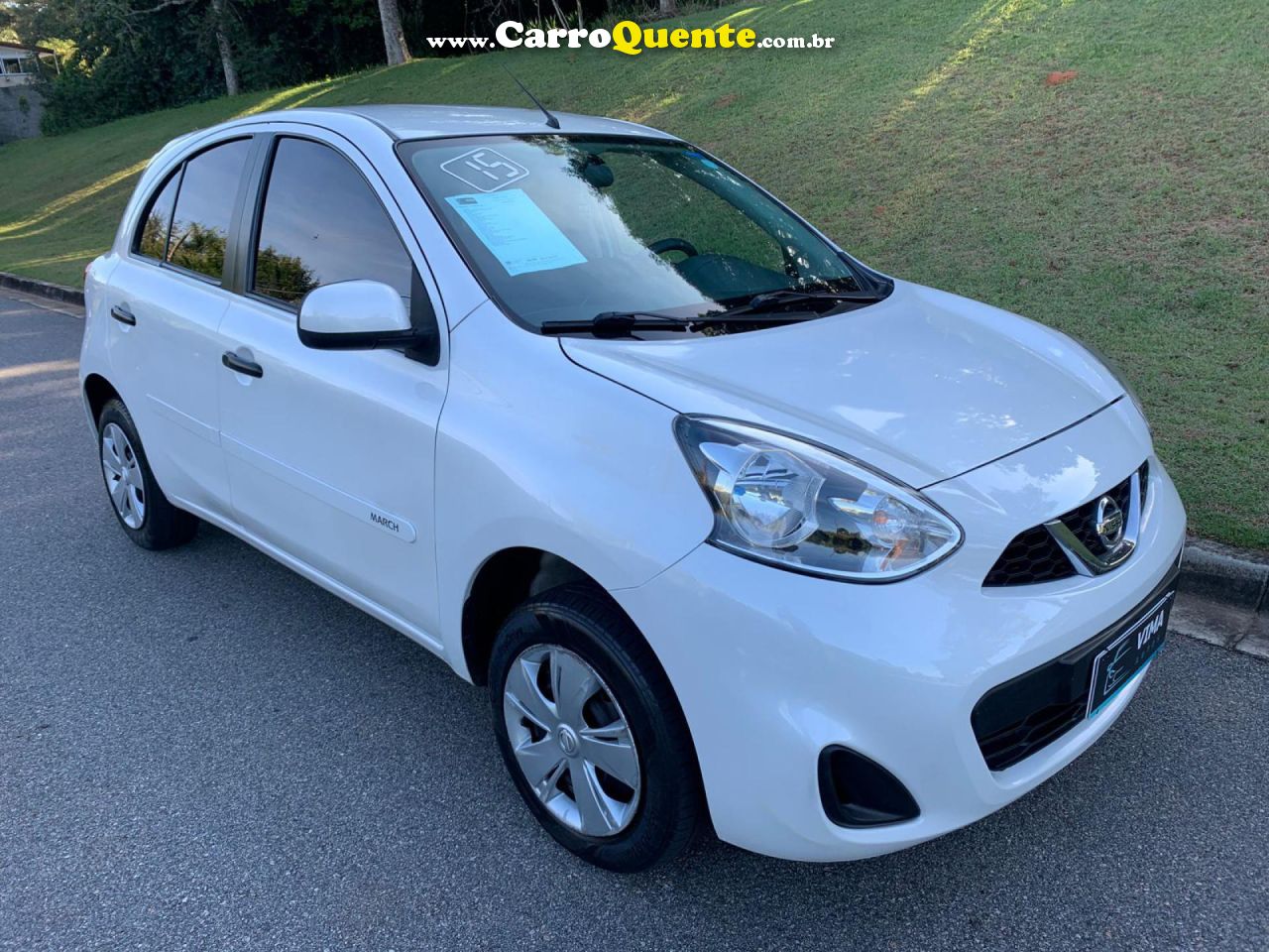 NISSAN   MARCH SV 1.0 12V FLEX 5P   BRANCO 2015 1.0 FLEX - Loja