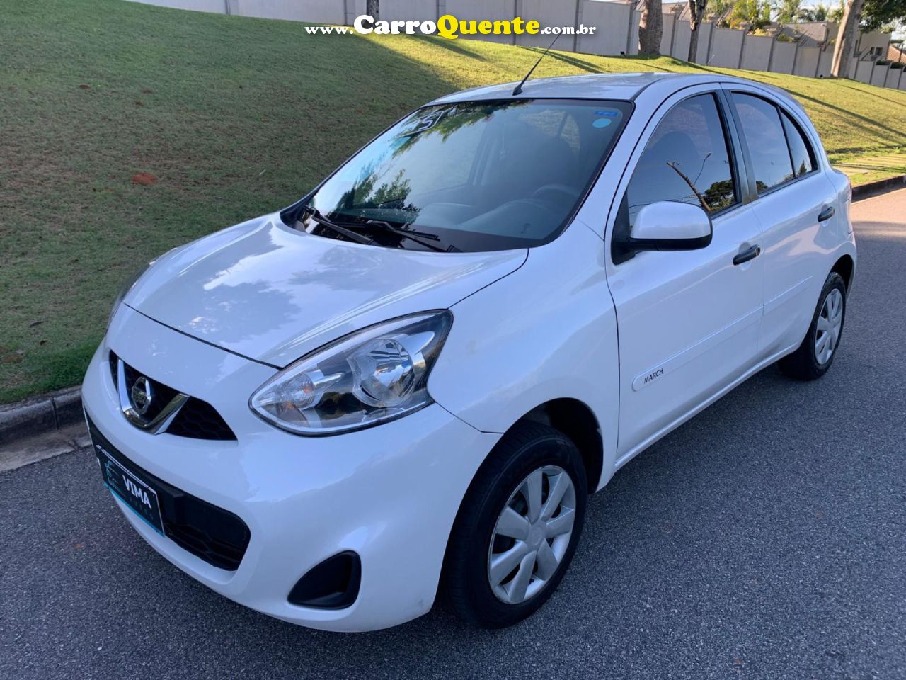 NISSAN   MARCH SV 1.0 12V FLEX 5P   BRANCO 2015 1.0 FLEX - Loja