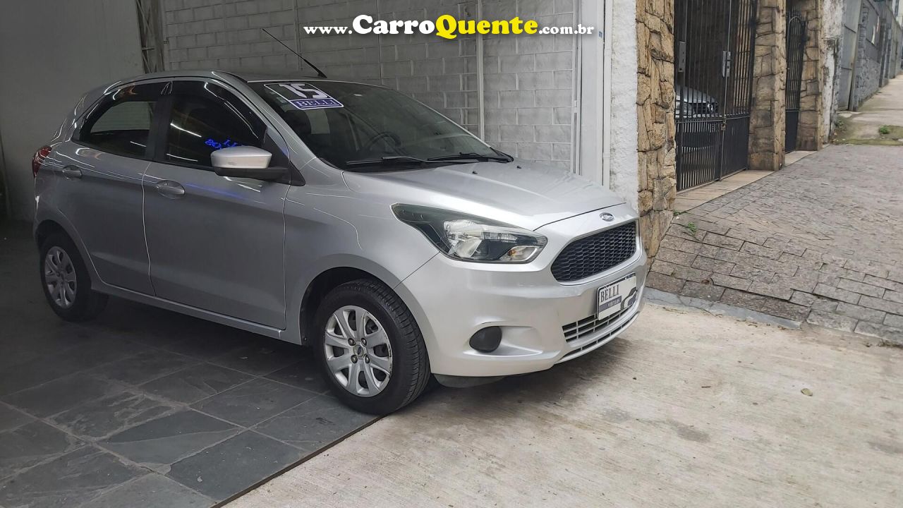 FORD   KA 1.0 SESE PLUS TIVCT FLEX 5P   PRATA 2015 1.0 FLEX - Loja