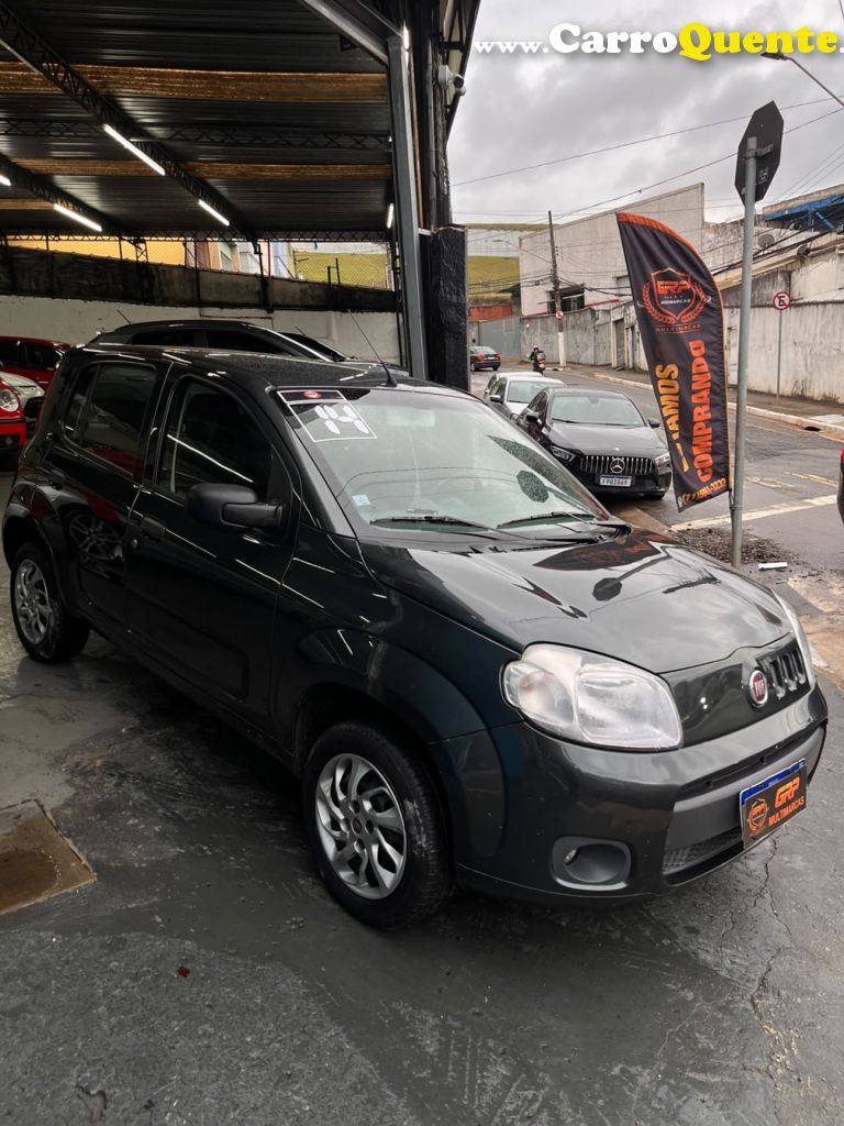 FIAT   UNO VIVACE CELEB. 1.0 EVO F.FLEX 8V 5P   CINZA 2014 1.0 FLEX - Loja