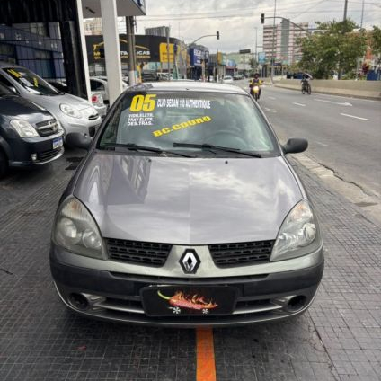 RENAULT   CLIO SED. AUTHENTIQUE HI-FLEX 1.6 16V 4P   CINZA 2005 1.6 GASOLINA