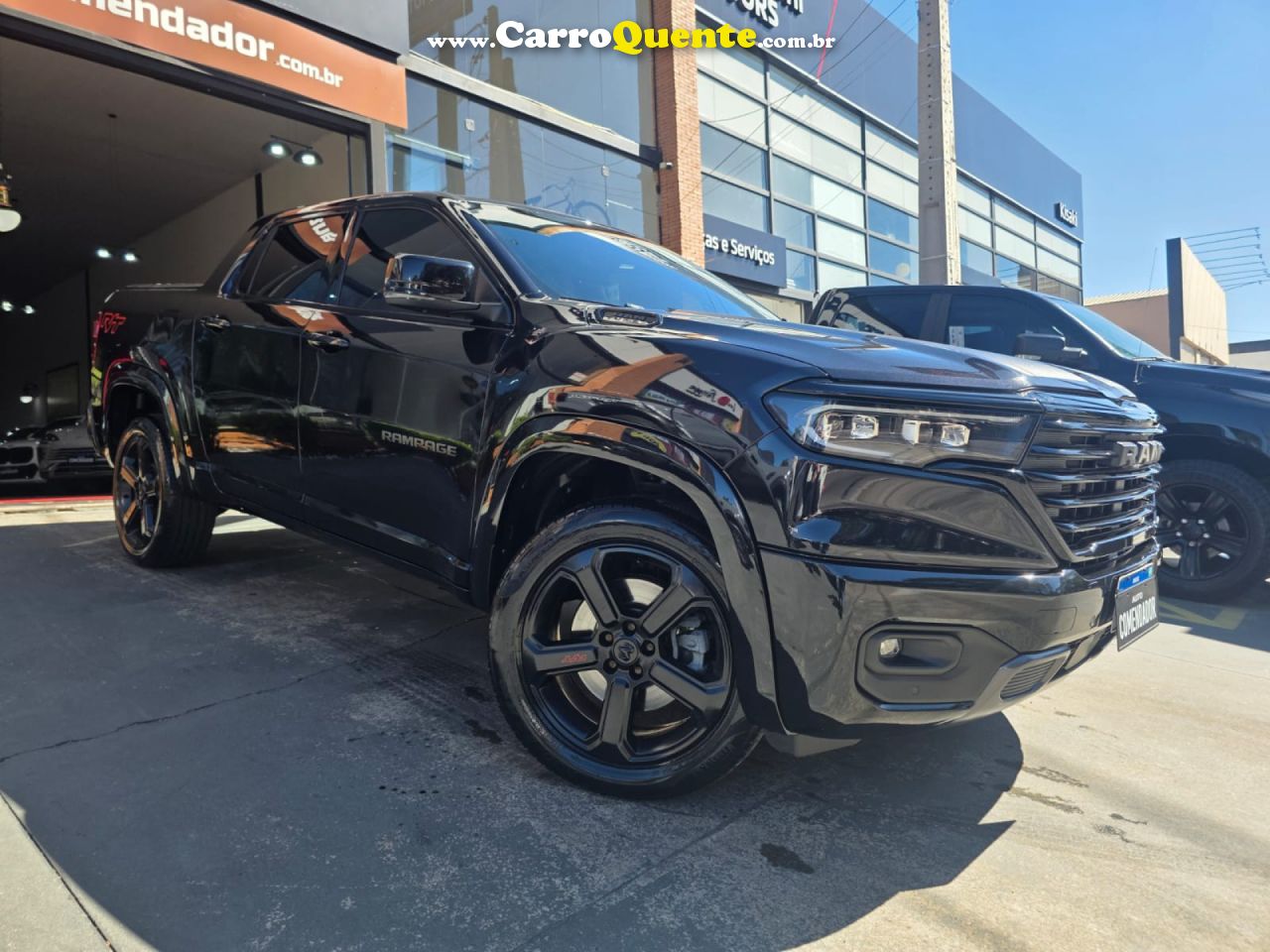 RAM   RAMPAGE RT HURRIC. 4 2.0 TB CD 4X4 AUT.   PRETO 2024 2.0 GASOLINA - Loja