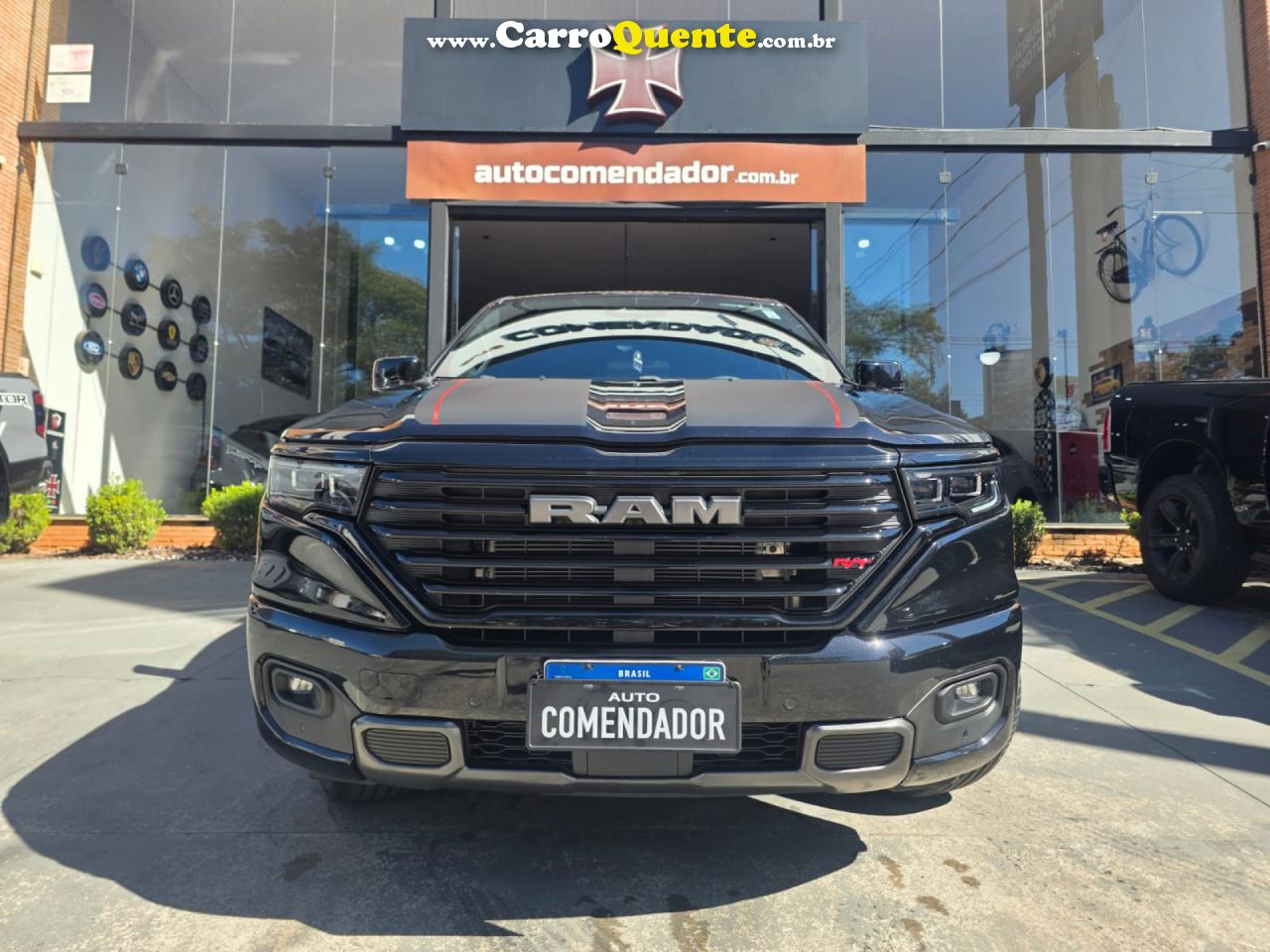 RAM   RAMPAGE RT HURRIC. 4 2.0 TB CD 4X4 AUT.   PRETO 2024 2.0 GASOLINA - Loja