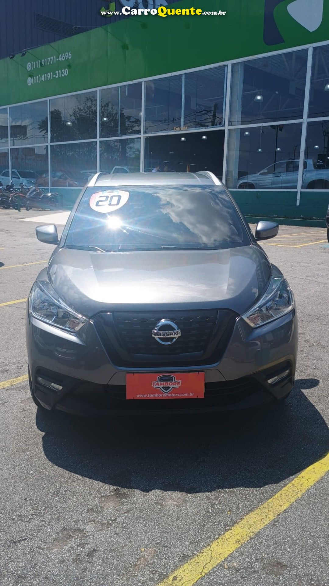 NISSAN   KICKS S DIRECT 1.6 16V FLEX 5P AUT.   CINZA 2020 1.6 FLEX - Loja