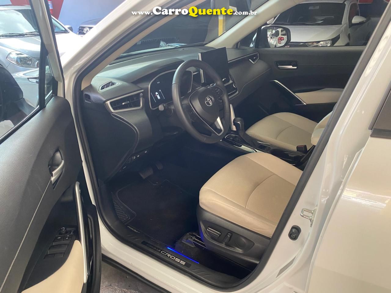 TOYOTA   COROLLA CROSS XRX 1.8 16V AUT.(HYBRID)   BRANCO 2025 1.8 FLEX E ELÉTRICO - Loja