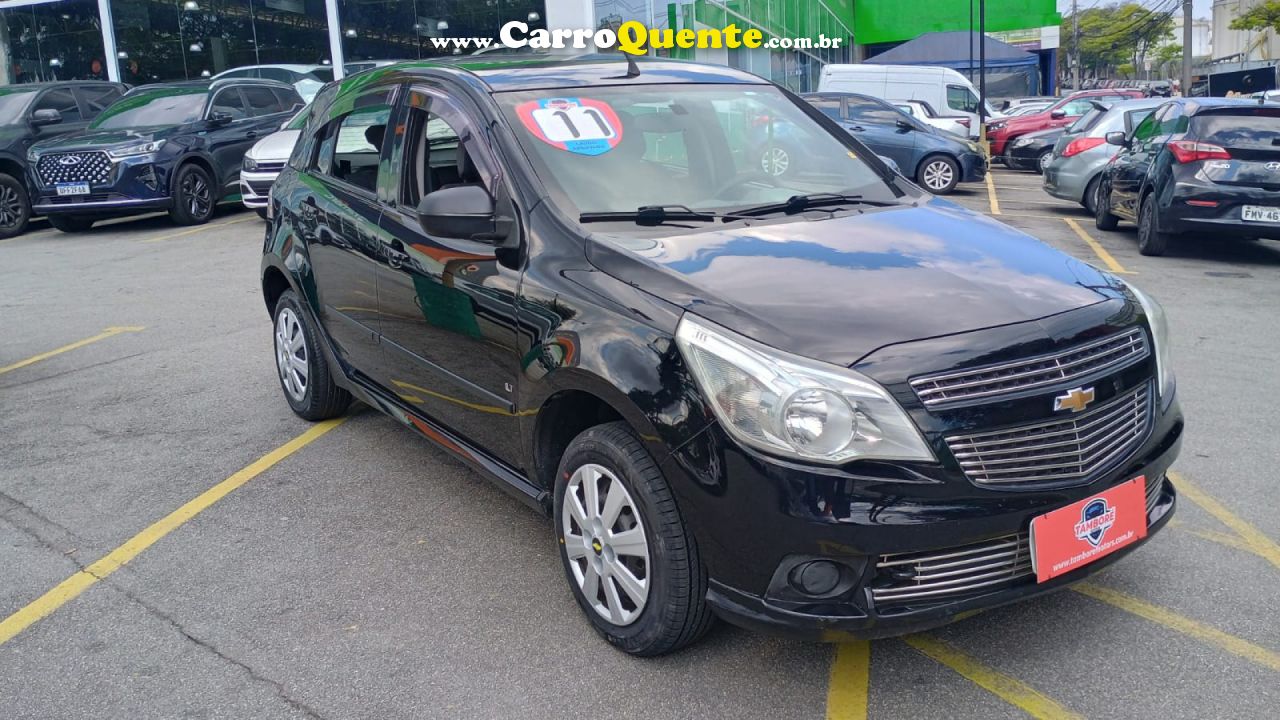 CHEVROLET   AGILE LT 1.4 MPFI 8V FLEXPOWER 5P   PRETO 2011 1.4 FLEX - Loja