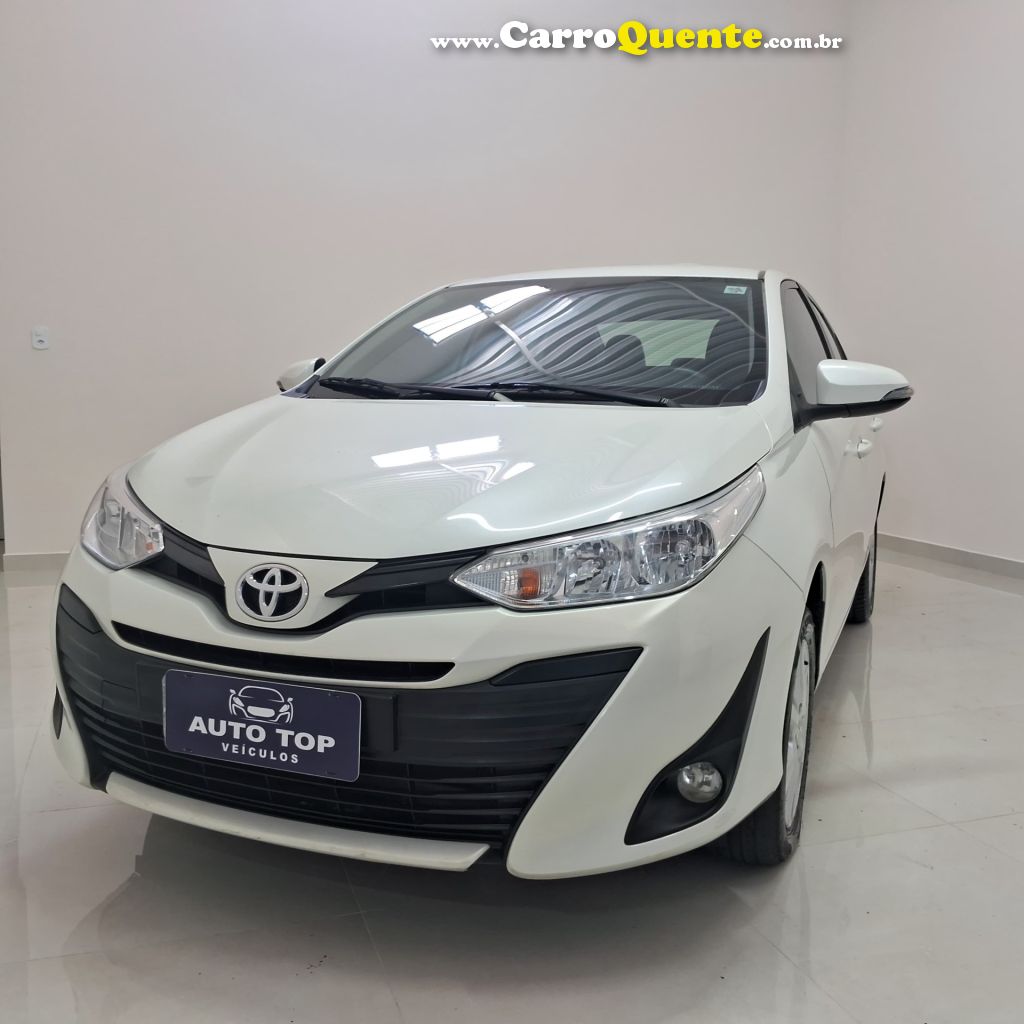 TOYOTA   YARIS XL SEDAN 1.5 FLEX 16V 4P AUT.   BRANCO 2019 1.5 FLEX - Loja