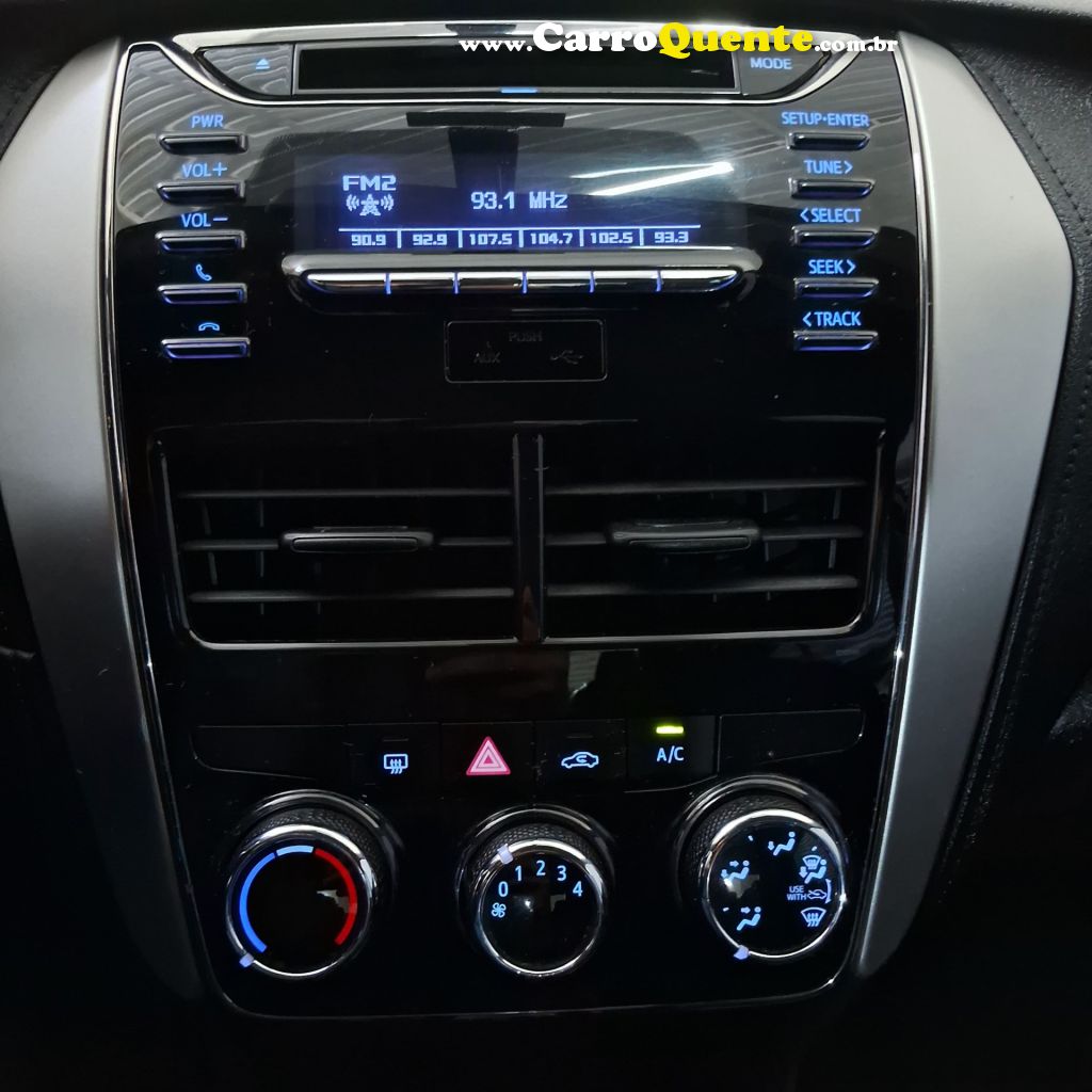 TOYOTA   YARIS XL SEDAN 1.5 FLEX 16V 4P AUT.   BRANCO 2019 1.5 FLEX - Loja
