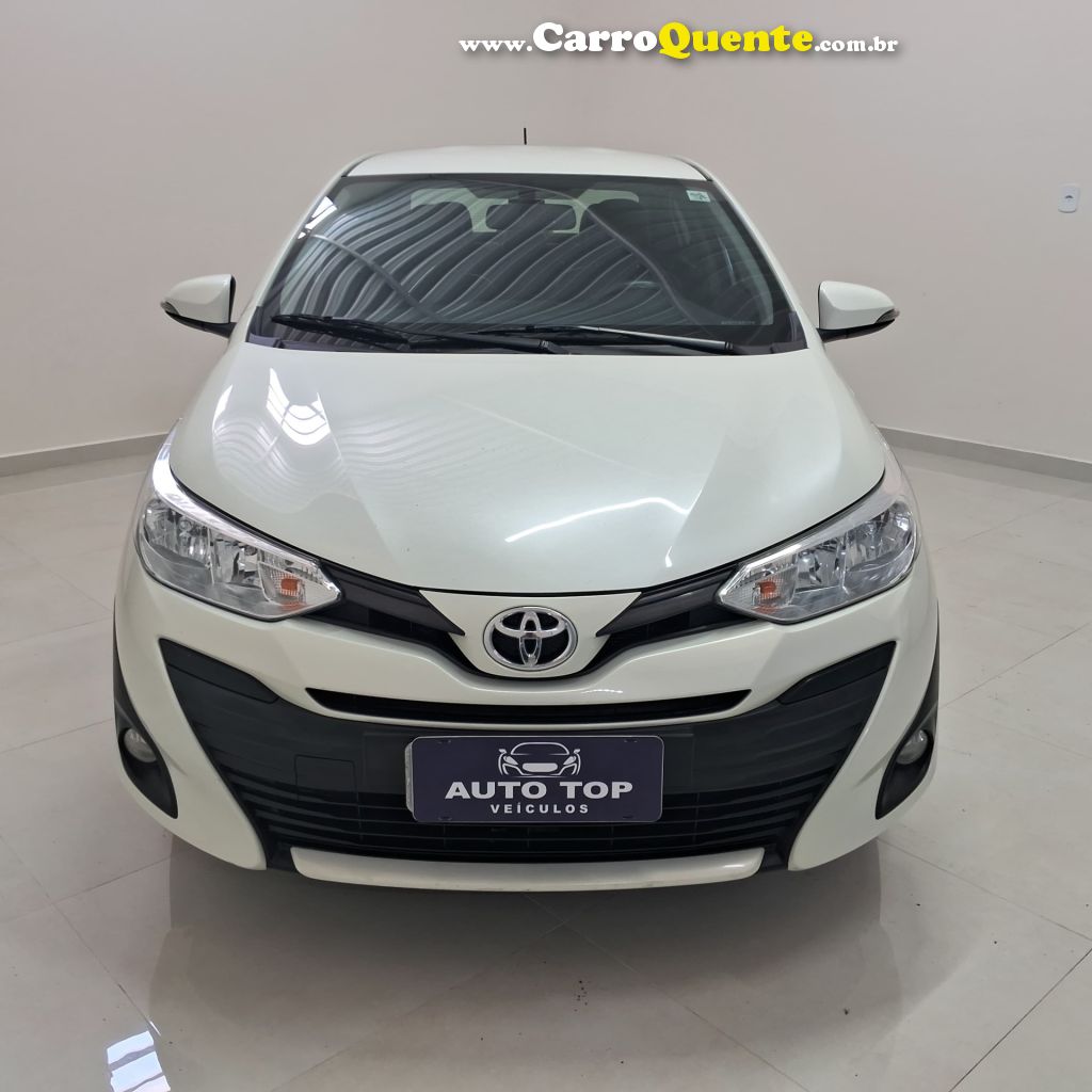TOYOTA   YARIS XL SEDAN 1.5 FLEX 16V 4P AUT.   BRANCO 2019 1.5 FLEX - Loja