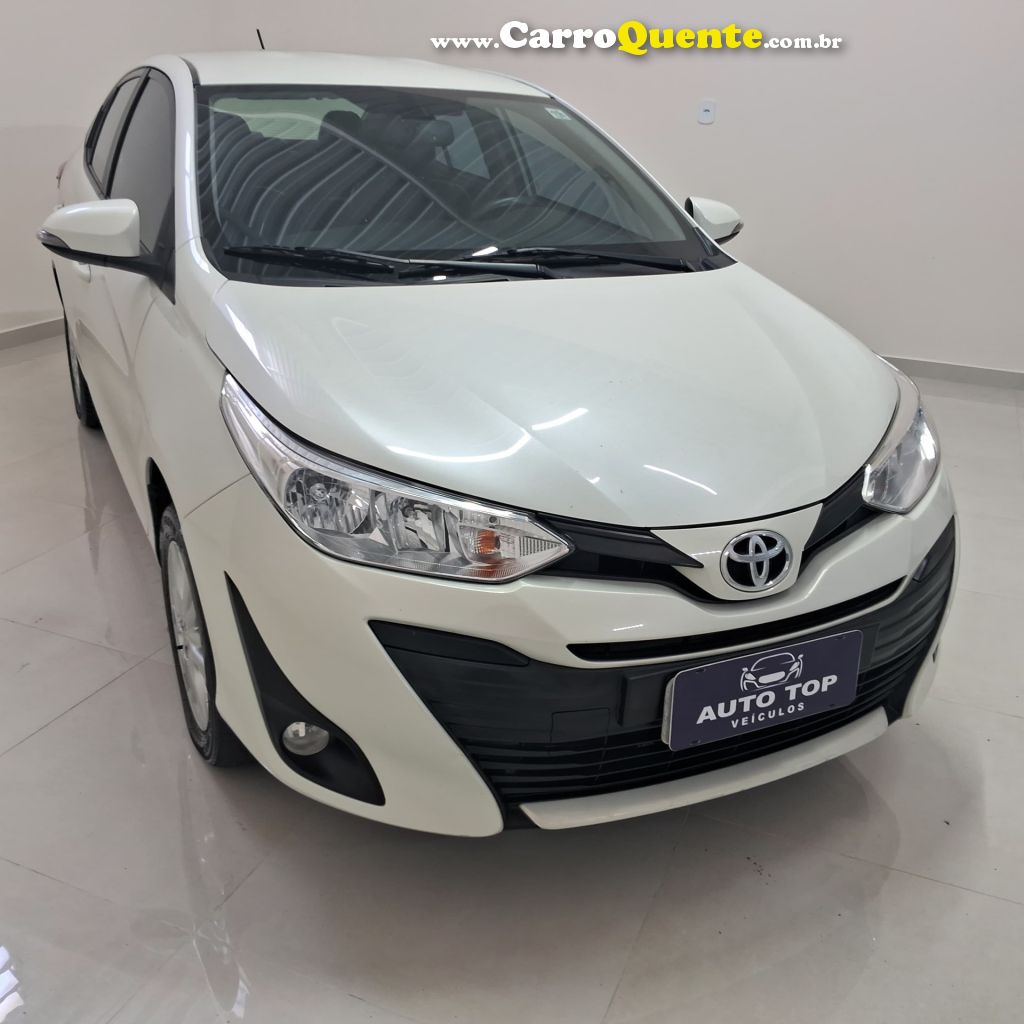 TOYOTA   YARIS XL SEDAN 1.5 FLEX 16V 4P AUT.   BRANCO 2019 1.5 FLEX - Loja