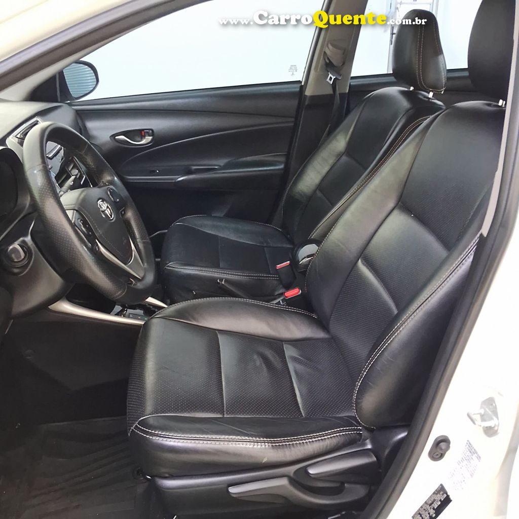 TOYOTA   YARIS XL SEDAN 1.5 FLEX 16V 4P AUT.   BRANCO 2019 1.5 FLEX - Loja