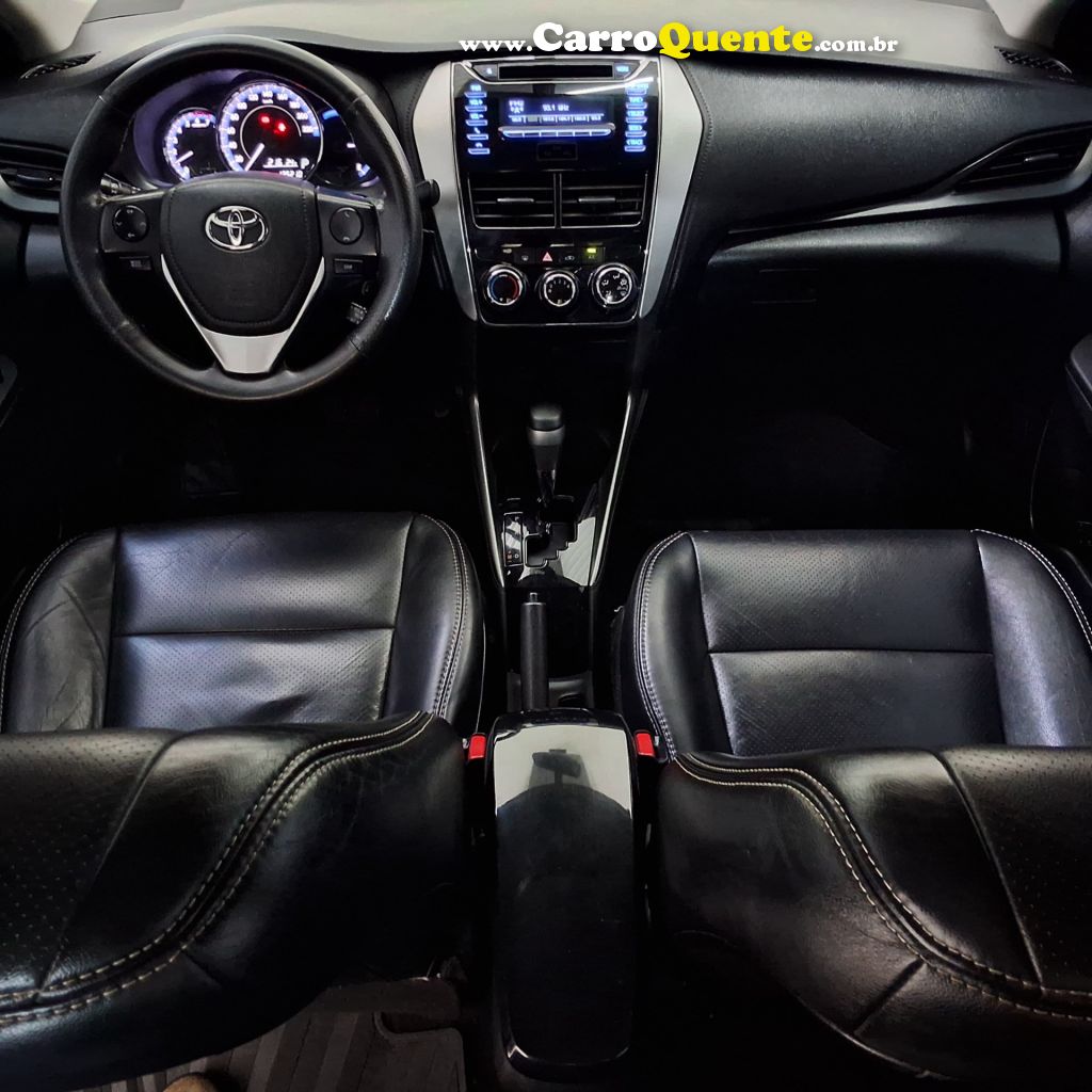 TOYOTA   YARIS XL SEDAN 1.5 FLEX 16V 4P AUT.   BRANCO 2019 1.5 FLEX - Loja