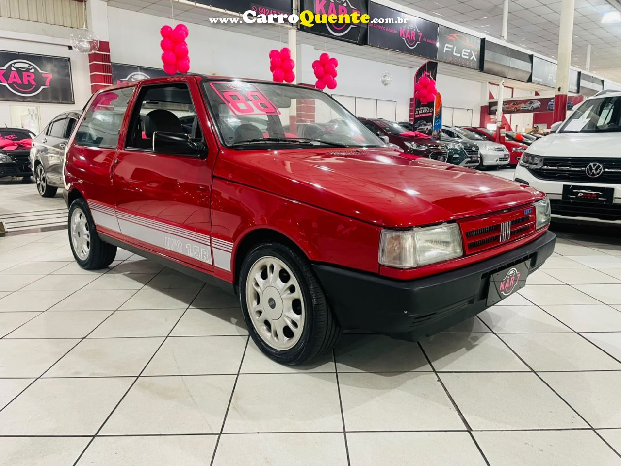 FIAT   UNO 1.6R MPI  1.6R  1.5R   VERMELHO 1988 1.5 GASOLINA - Loja