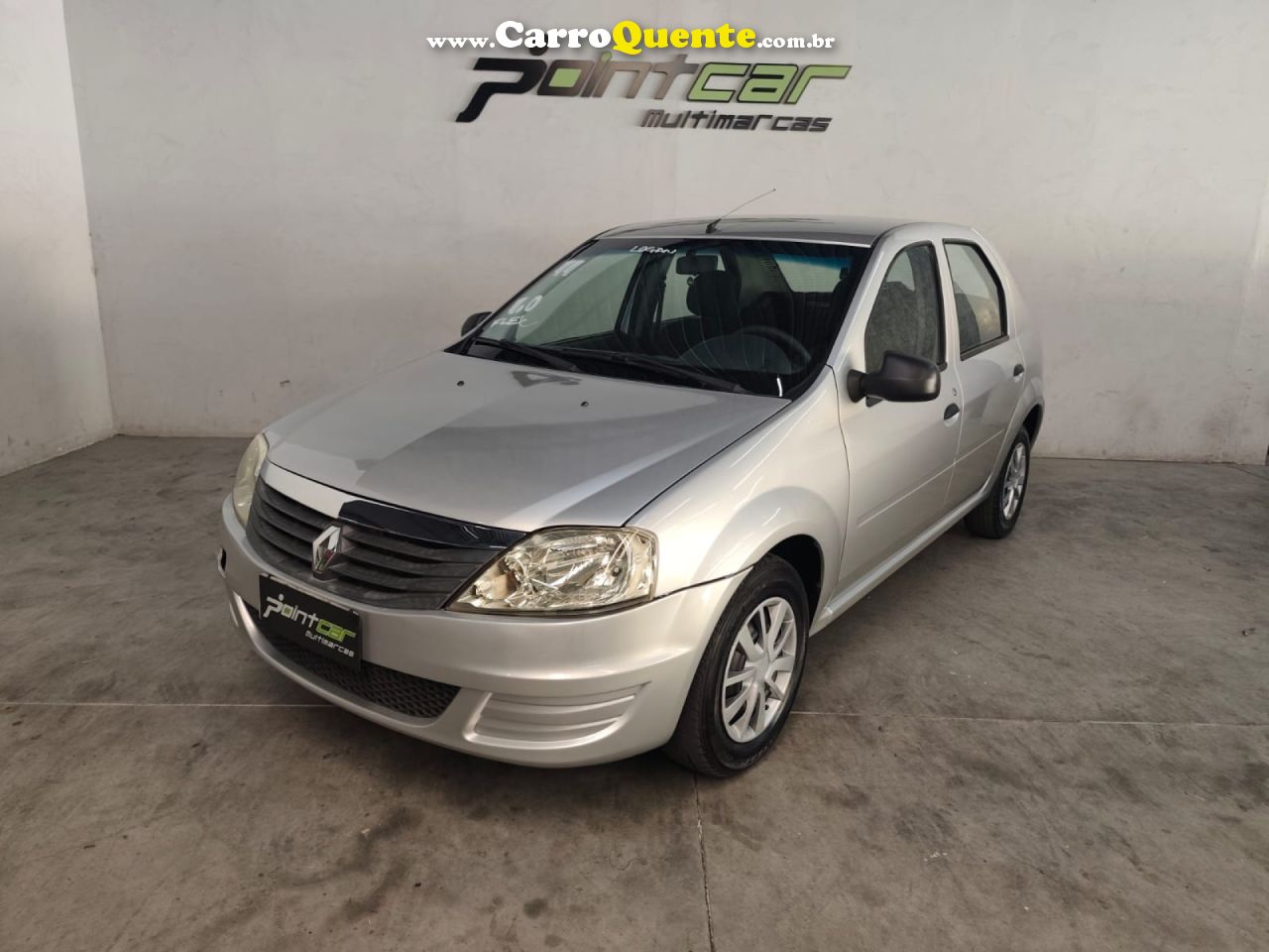 RENAULT   LOGAN AUTHENTIQUE HI-FLEX 1.0 16V 4P   PRATA 2011 1.0 GASOLINA - Loja