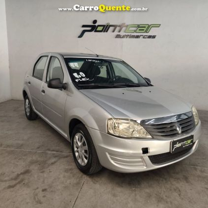 RENAULT   LOGAN AUTHENTIQUE HI-FLEX 1.0 16V 4P   PRATA 2011 1.0 GASOLINA