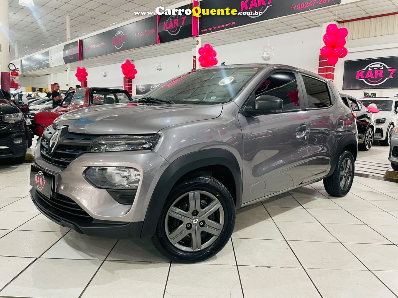 RENAULT   KWID ZEN 1.0 FLEX 12V 5P MEC.   CINZA 2026 1.0 FLEX - Loja