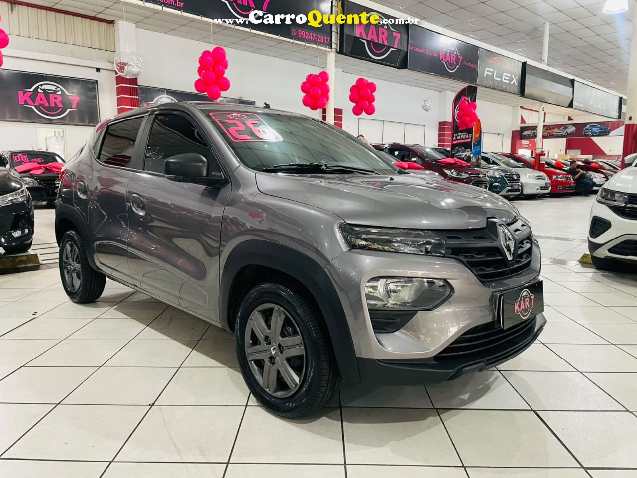 RENAULT   KWID ZEN 1.0 FLEX 12V 5P MEC.   CINZA 2026 1.0 FLEX - Loja