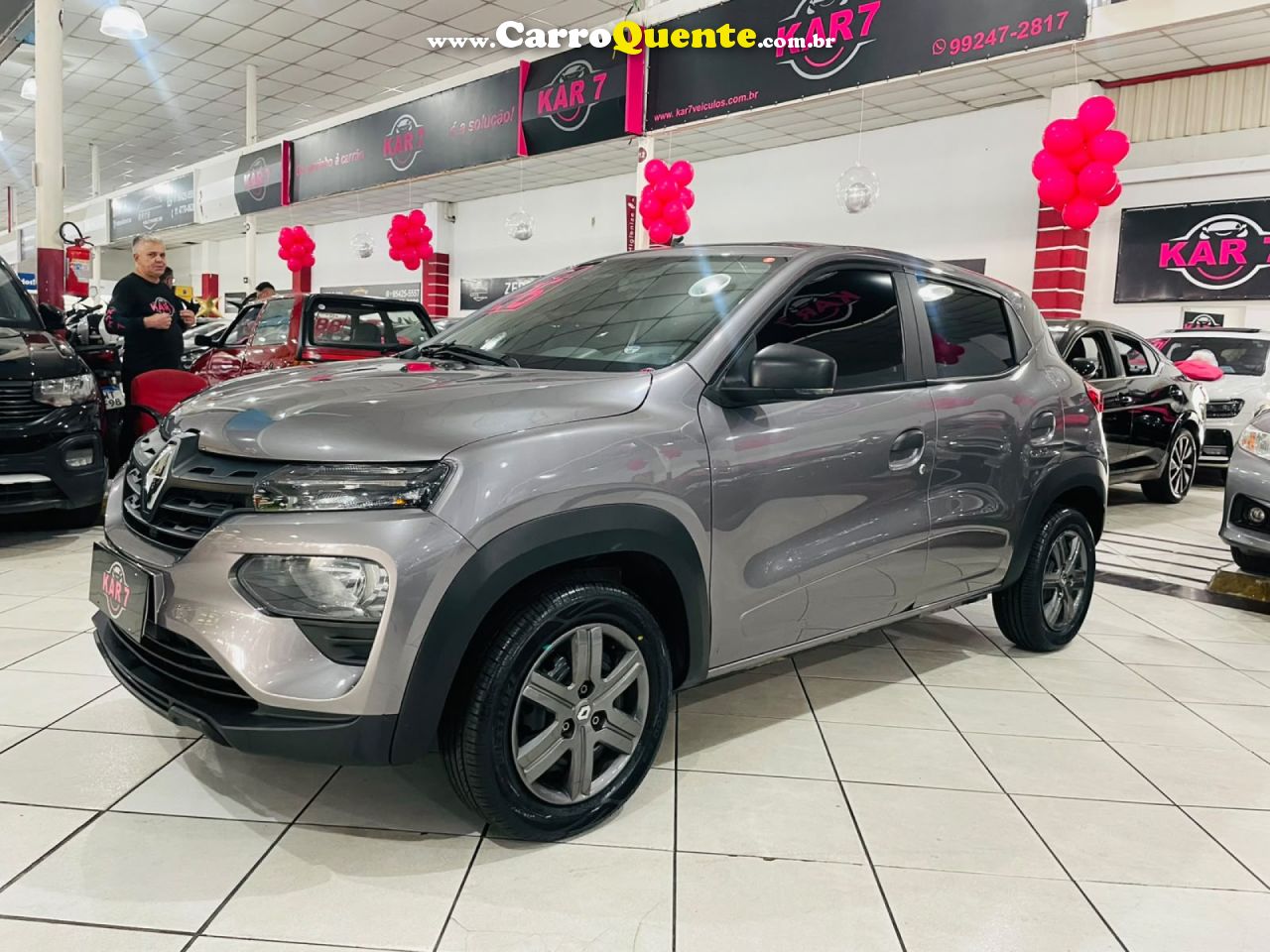 RENAULT   KWID ZEN 1.0 FLEX 12V 5P MEC.   CINZA 2026 1.0 FLEX - Loja