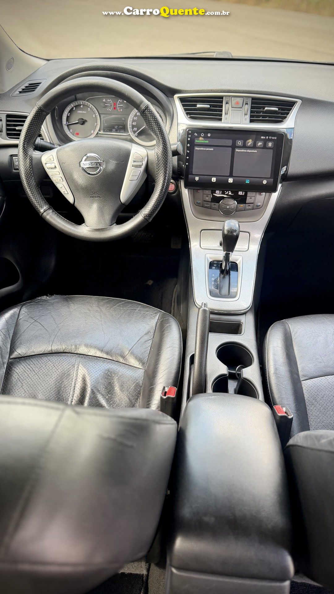 NISSAN   SENTRA SV 2.0 FLEXSTART 16V AUT.   PRETO 2014 2.0 GASOLINA - Loja