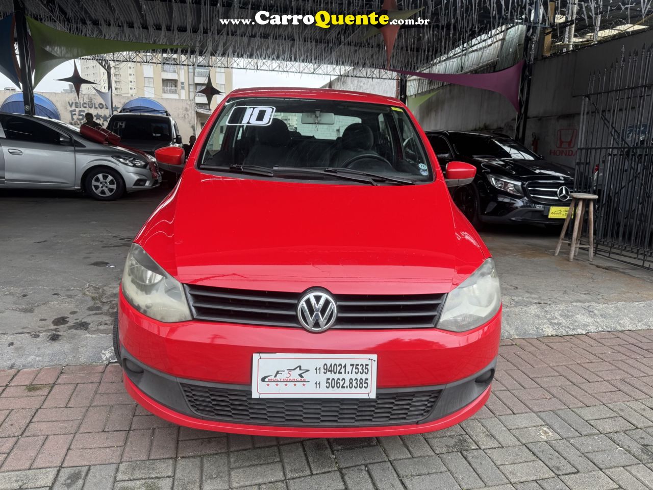 VOLKSWAGEN   FOX 1.0 MI TOTAL FLEX 8V 3P   VERMELHO 2010 1.0 FLEX - Loja