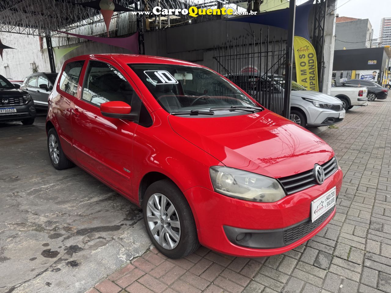 VOLKSWAGEN   FOX 1.0 MI TOTAL FLEX 8V 3P   VERMELHO 2010 1.0 FLEX - Loja