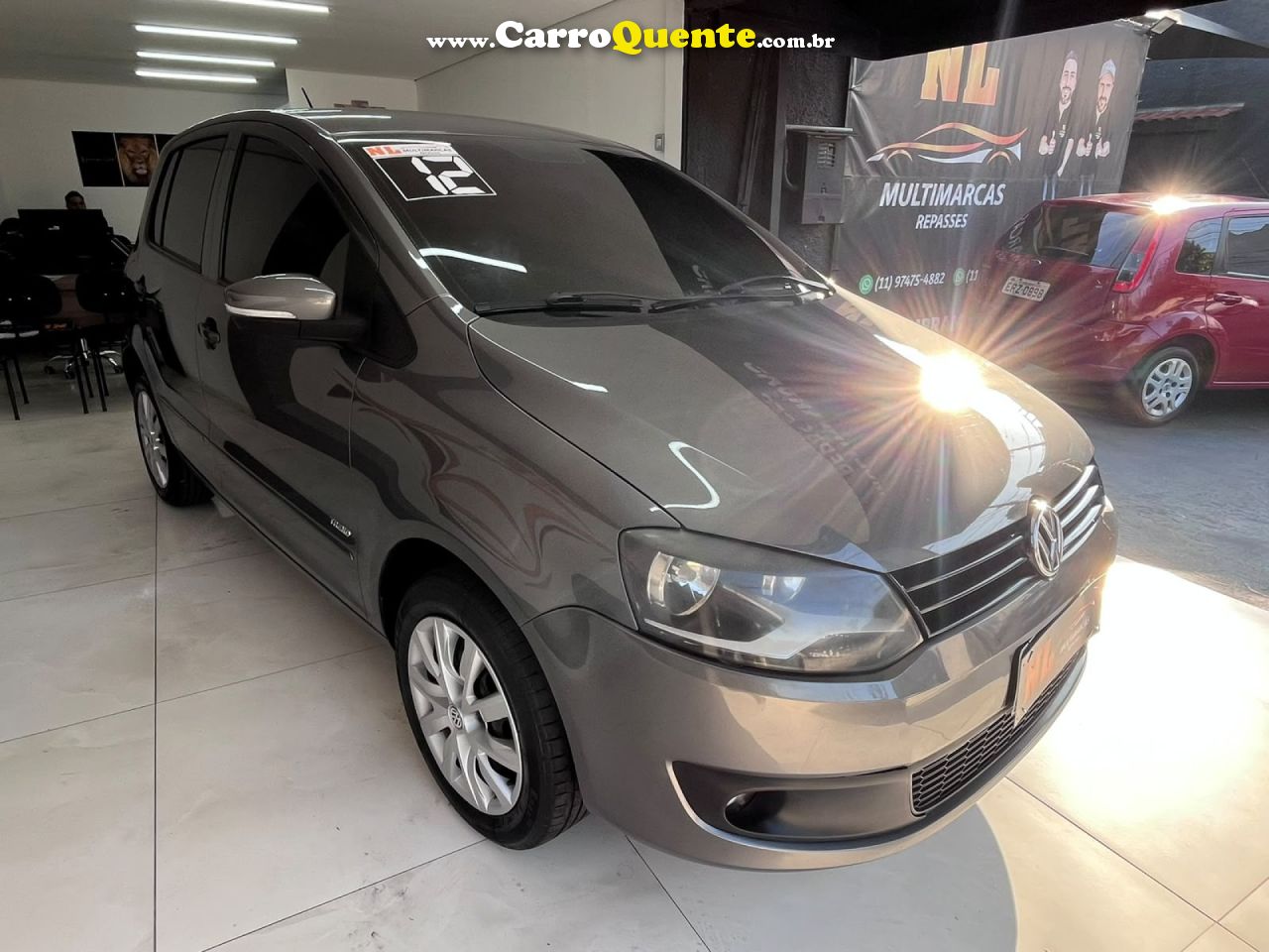 VOLKSWAGEN   FOX 1.6 MI TOTAL FLEX 8V 5P   CINZA 2012 1.6 FLEX - Loja