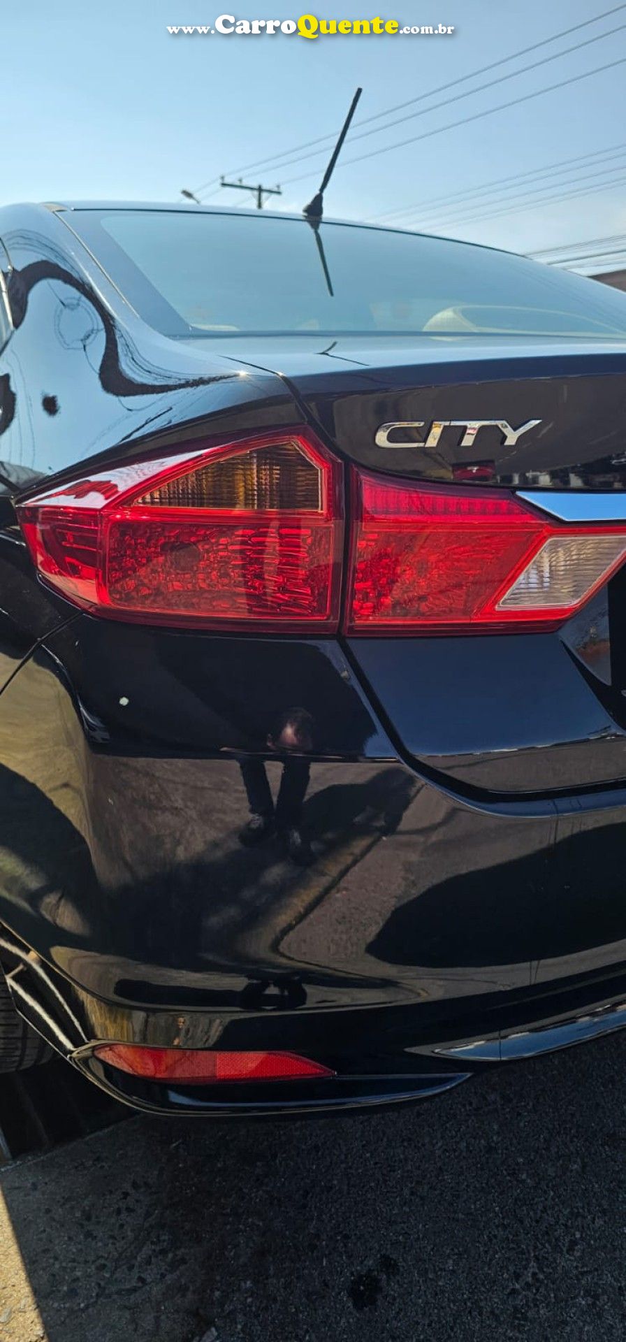HONDA   CITY SEDAN EX 1.5 FLEX 16V 4P AUT.   PRETO 2015 1.5 FLEX - Loja