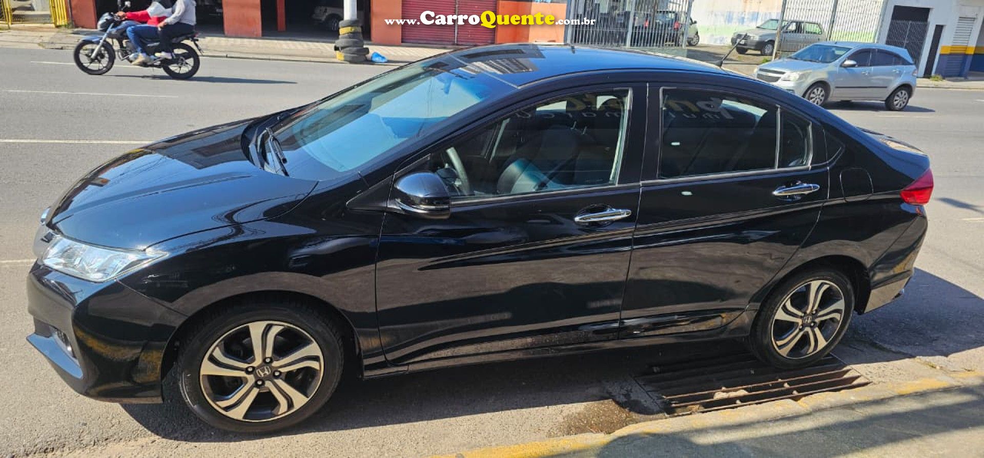 HONDA   CITY SEDAN EX 1.5 FLEX 16V 4P AUT.   PRETO 2015 1.5 FLEX - Loja