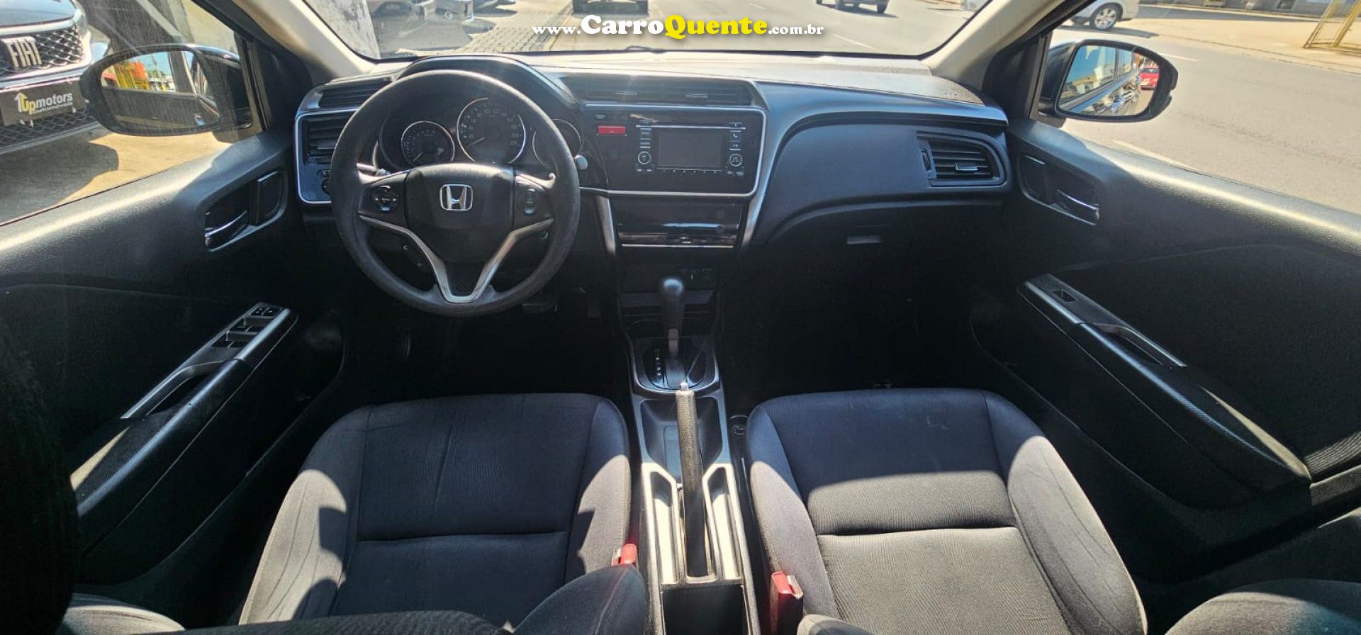 HONDA   CITY SEDAN EX 1.5 FLEX 16V 4P AUT.   PRETO 2015 1.5 FLEX - Loja