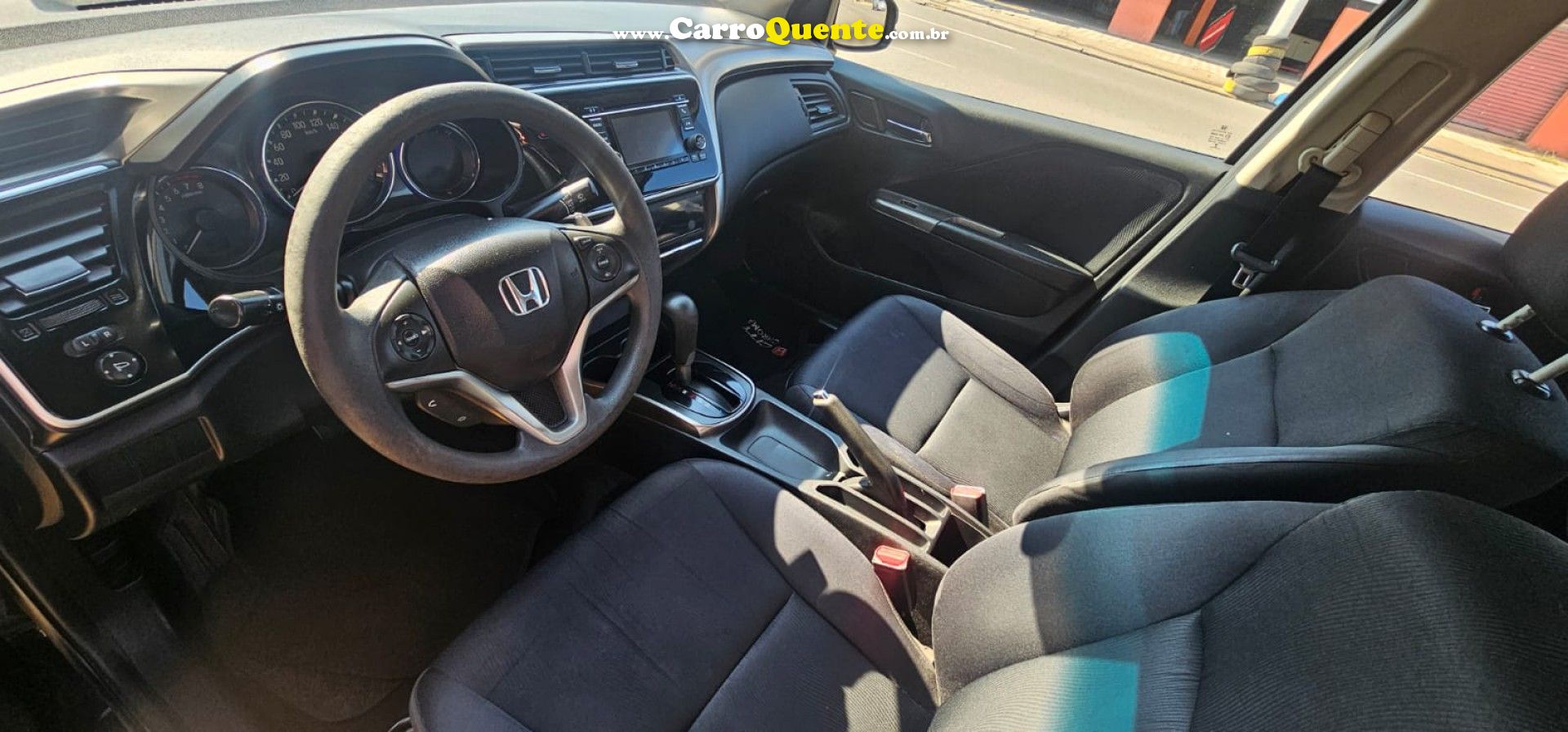 HONDA   CITY SEDAN EX 1.5 FLEX 16V 4P AUT.   PRETO 2015 1.5 FLEX - Loja