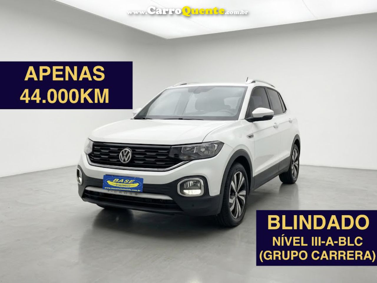 VOLKSWAGEN   T-CROSS HIGHLINE 1.4 TSI FLEX 16V 5P AUT   BRANCO 2021 1.4 FLEX - Loja