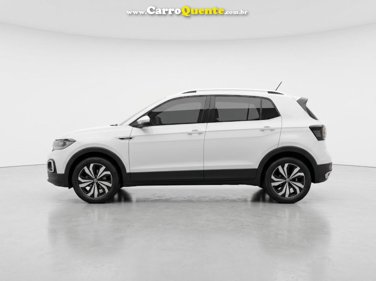 VOLKSWAGEN   T-CROSS HIGHLINE 1.4 TSI FLEX 16V 5P AUT   BRANCO 2021 1.4 FLEX - Loja