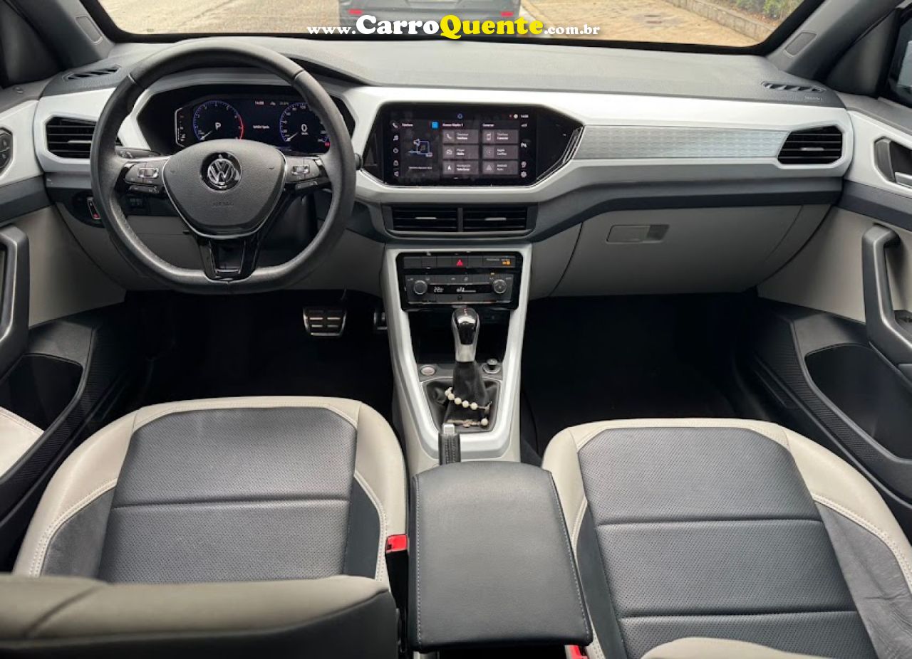 VOLKSWAGEN   T-CROSS HIGHLINE 1.4 TSI FLEX 16V 5P AUT   BRANCO 2021 1.4 FLEX - Loja