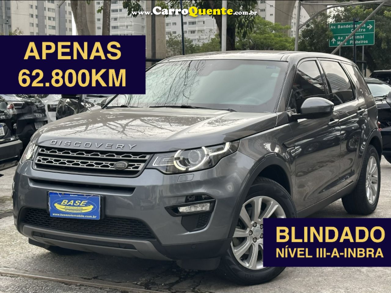 LAND ROVER   DISCOVERY SPORT 2.0 16V SI4 TURBO GASOLINA SE 4P AUTOMÁTICO   CINZA 2017 2.0 GASOLINA - Loja