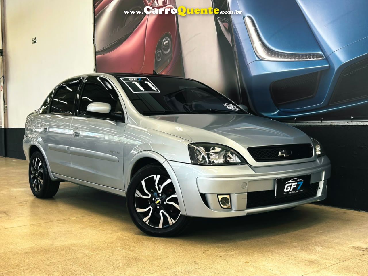 CHEVROLET   CORSA SED. PREMIUM 1.4 8V ECONOFLEX 4P   PRATA 2011 1.4 GASOLINA - Loja