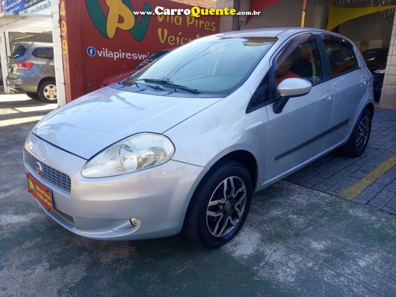 FIAT   PUNTO  ELX 1.4 FIRE FLEX 8V 5P   PRATA 2010 1.4 FLEX - Loja