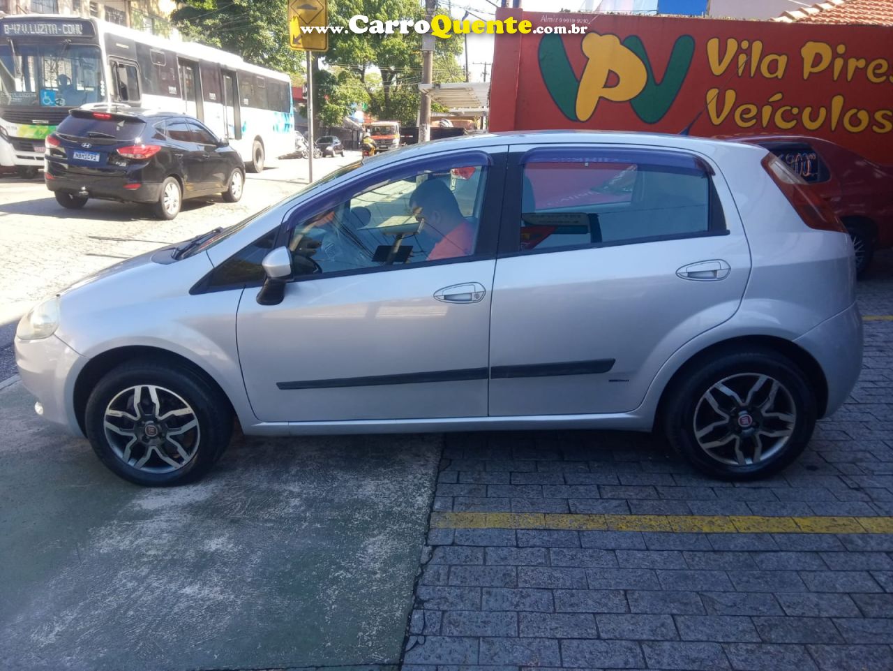 FIAT   PUNTO  ELX 1.4 FIRE FLEX 8V 5P   PRATA 2010 1.4 FLEX - Loja