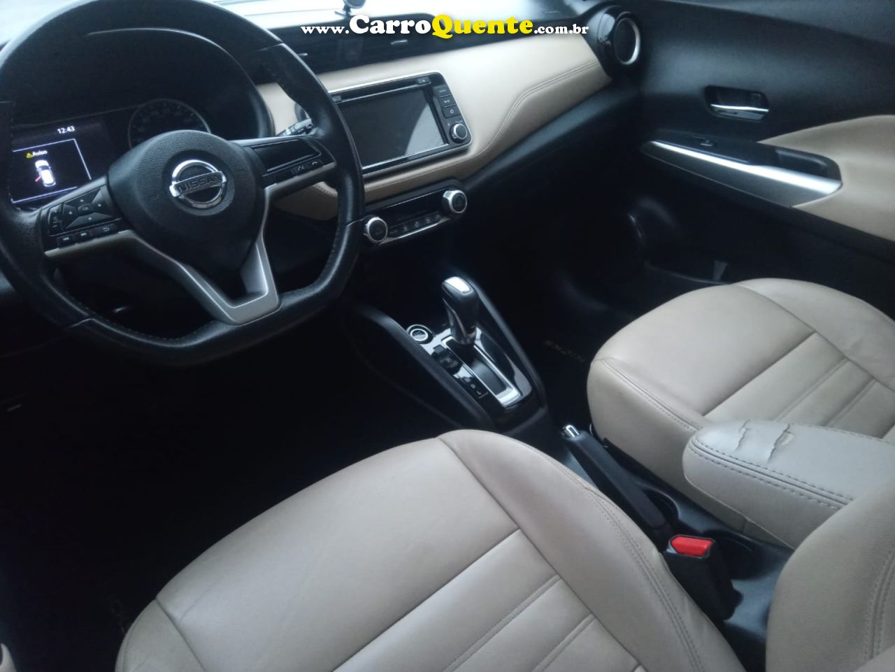 NISSAN   KICKS SL 1.6 16V FLEXSTAR 5P AUT.   MARROM 2018 1.6 GASOLINA - Loja