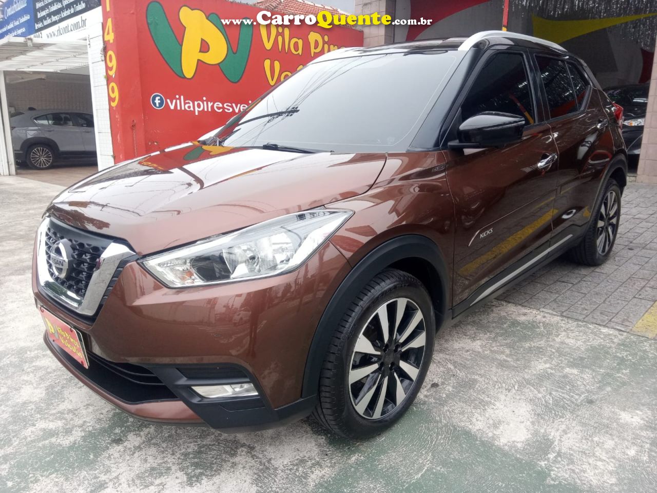 NISSAN   KICKS SL 1.6 16V FLEXSTAR 5P AUT.   MARROM 2018 1.6 GASOLINA - Loja