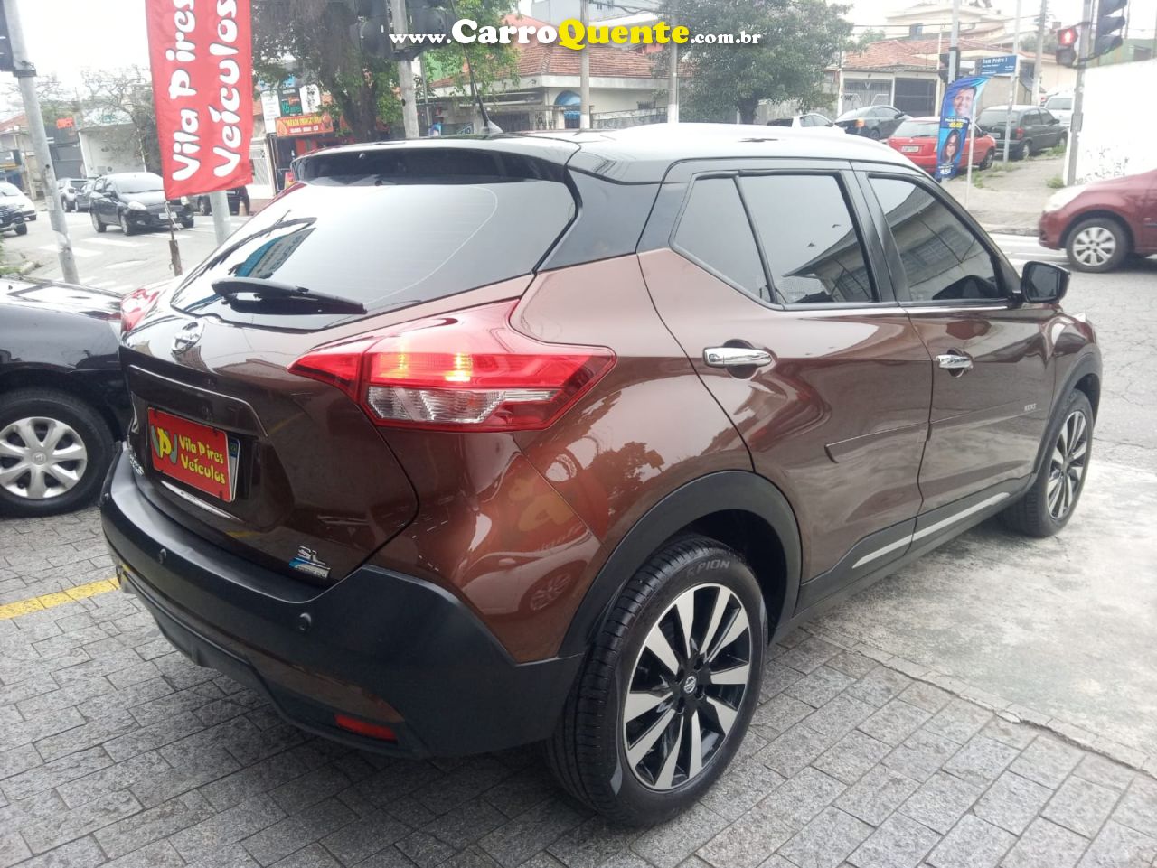 NISSAN   KICKS SL 1.6 16V FLEXSTAR 5P AUT.   MARROM 2018 1.6 GASOLINA - Loja